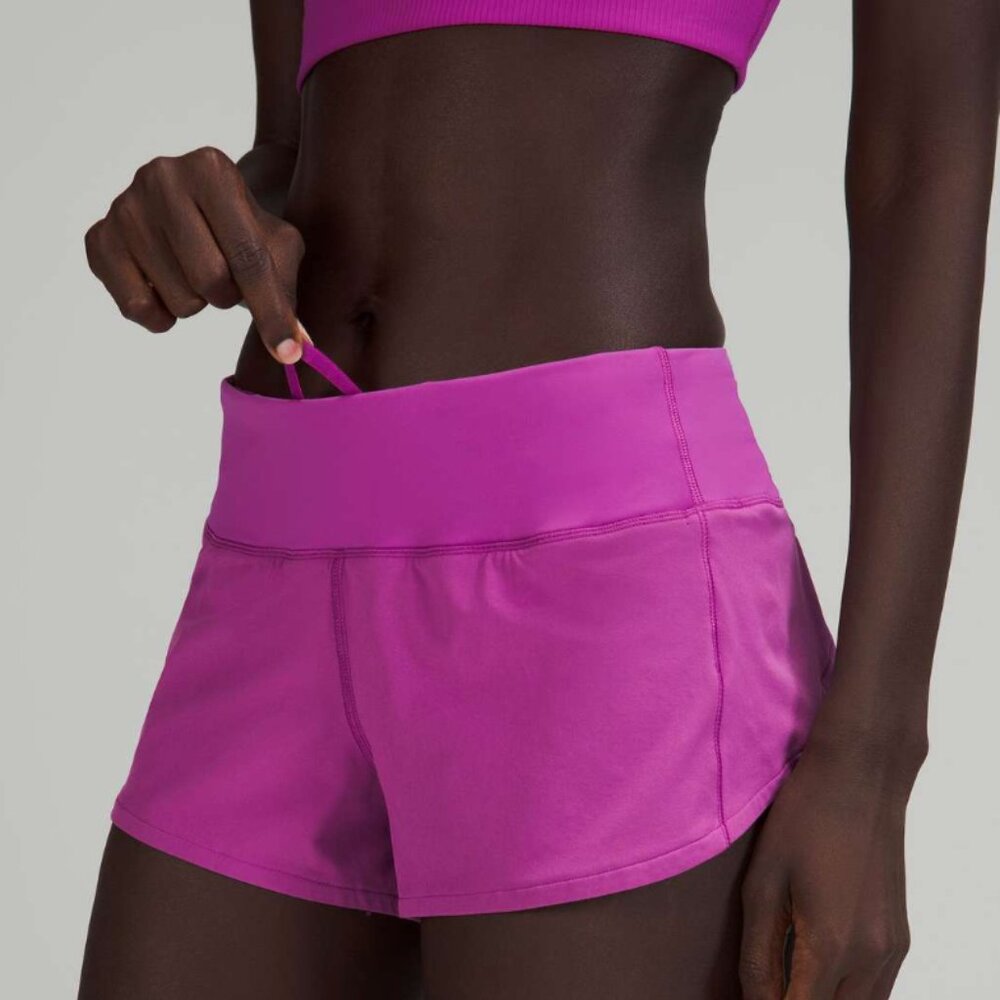 Speed Up Low-Rise Lined Short 2.5" - Vivid Plum